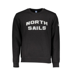 NORTH SAILS MEN'S BLACK ZIP-UP SWEATSHIRT
