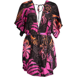 ROBE COURTE DESIGUAL FEMME NOIRE