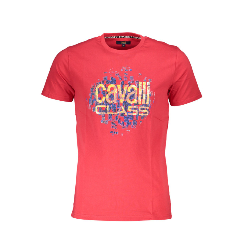 CAVALLI CLASS KURZARM T-SHIRT HERREN ROT
