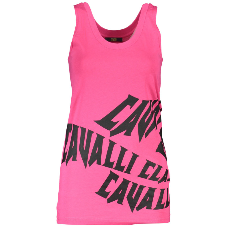 CAVALLI CLASS WOMEN'S PINK TANK TOP