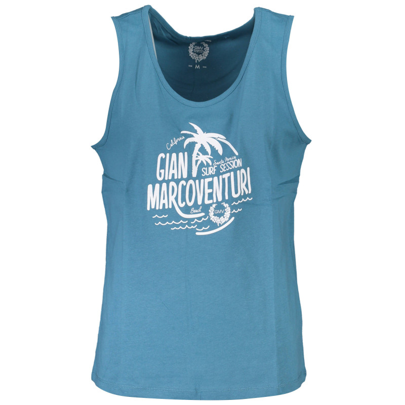 GIAN MARCO VENTURI HERREN BLAUES TANKTOP