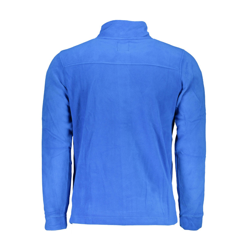 GIAN MARCO VENTURI MEN'S BLUE ZIP-UP SWEATSHIRT