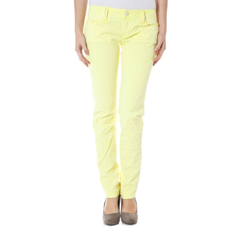 ZUELEMENTS YELLOW WOMEN'S TROUSERS