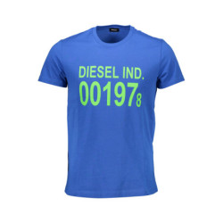 DIESEL HERREN KURZARM T-SHIRT BLAU