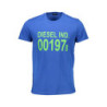 DIESEL HERREN KURZARM T-SHIRT BLAU