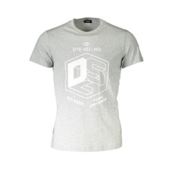T-SHIRT MANCHES COURTES DIESEL HOMME GRIS