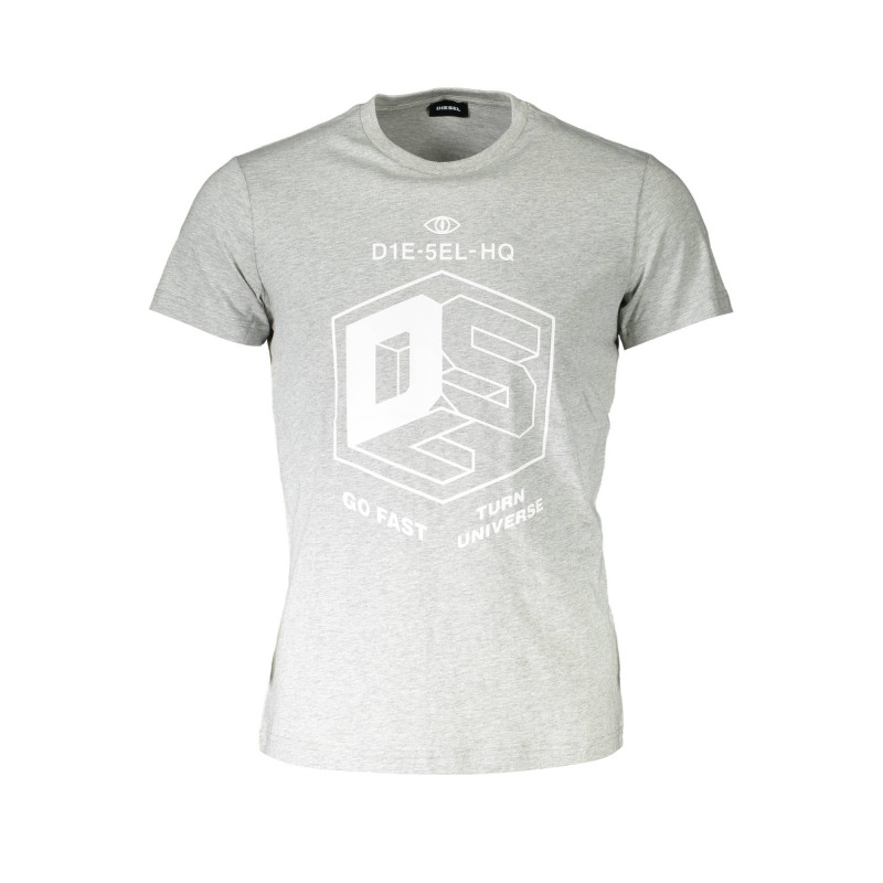 DIESEL KURZARM-T-SHIRT HERREN GRAU