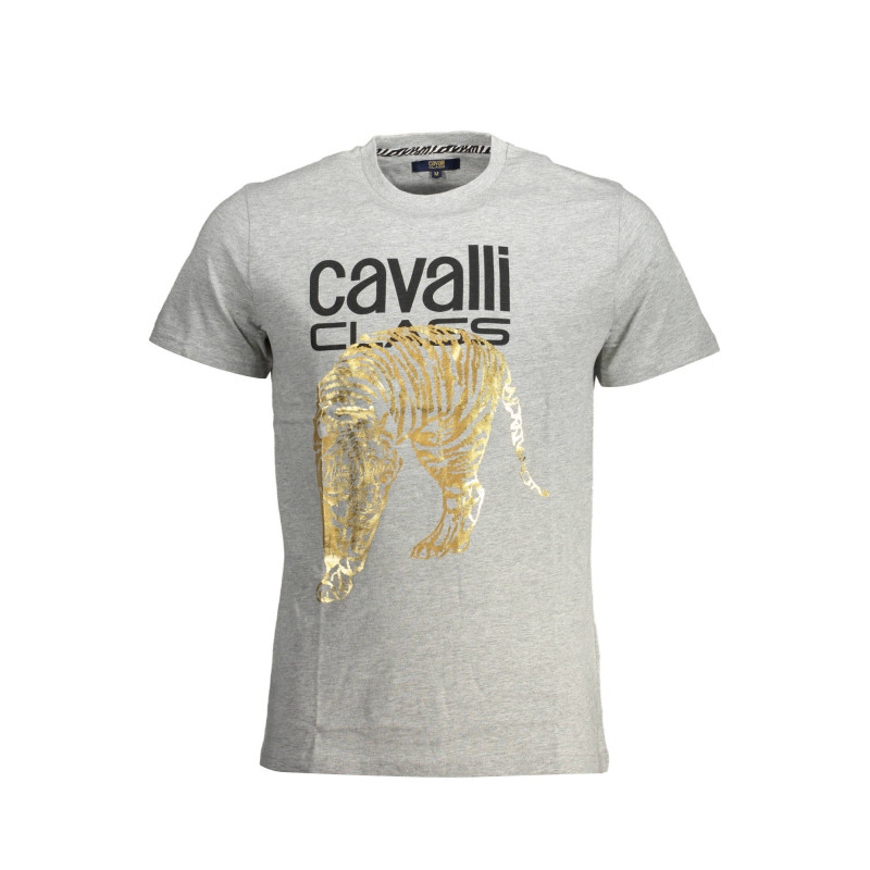 CAMISETA DE MANGA CORTA CAVALLI CLASS HOMBRE GRIS