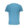 T-SHIRT MANCHES COURTES GIAN MARCO VENTURI BLEU POUR HOMME