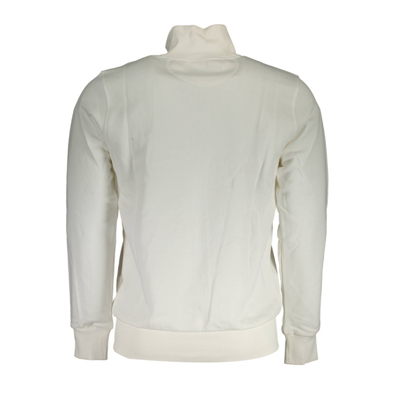 SUDADERA BLANCA CON CREMALLERA PARA HOMBRE LA MARTINA