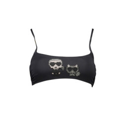 KARL LAGERFELD BEACHWEAR BADEANZUG-TOP DAMEN SCHWARZ