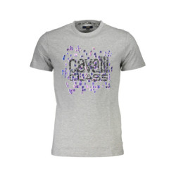 CAMISETA DE MANGA CORTA CAVALLI CLASS HOMBRE GRIS