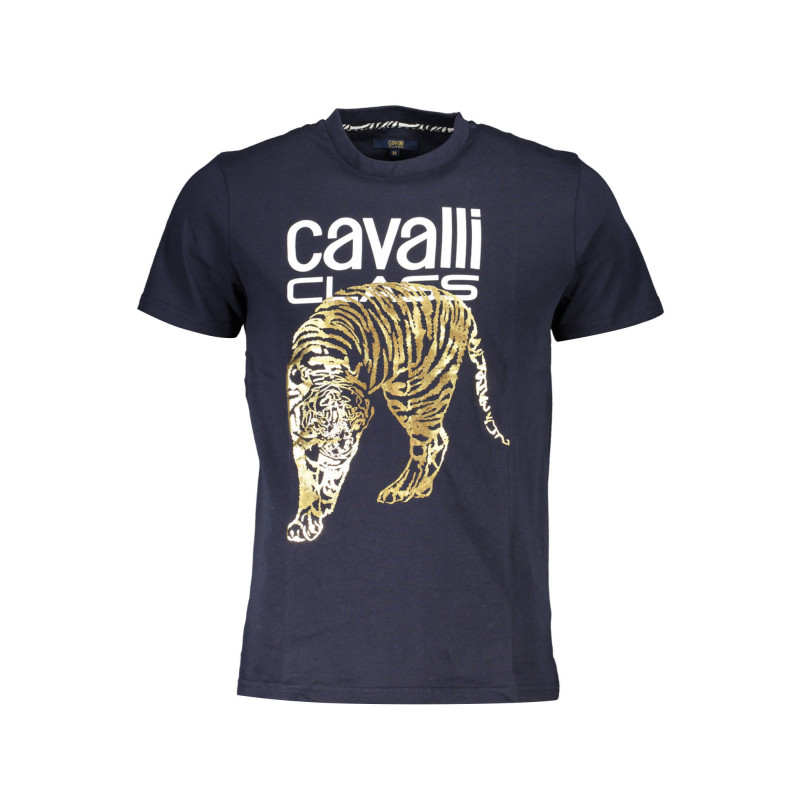T-SHIRT À MANCHES COURTES CAVALLI CLASS HOMME BLEU