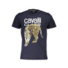 CAMISETA CAVALLI CLASS DE MANGA CORTA PARA HOMBRE AZUL