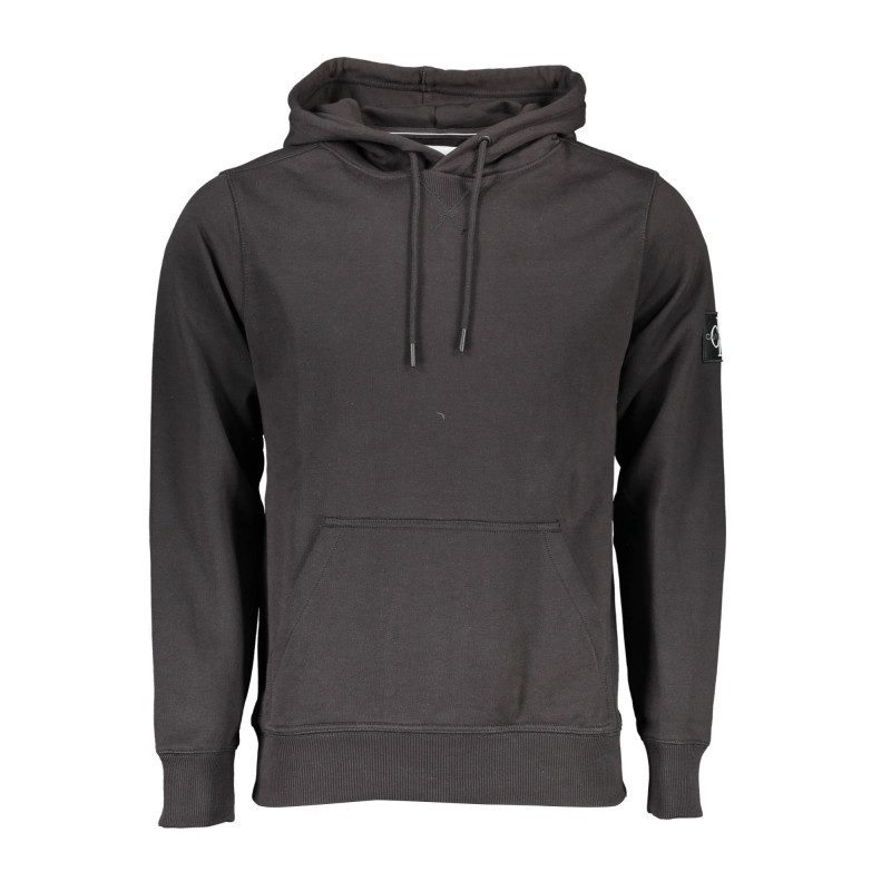 CALVIN KLEIN MEN'S BLACK ZIP-UP SWEATSHIRT
