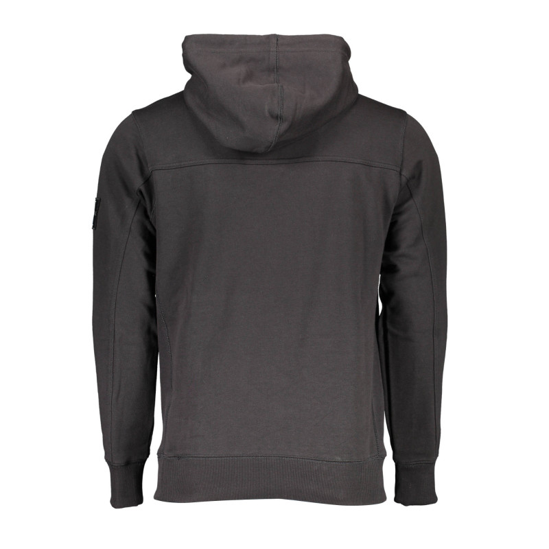 CALVIN KLEIN MEN'S BLACK ZIP-UP SWEATSHIRT