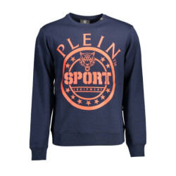 PLEIN SPORT SWEATSHIRT WITHOUT ZIP MEN BLUE