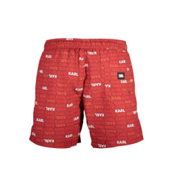 KARL LAGERFELD BEACHWEAR SWIMSUIT MEN'S BOTTOM RED