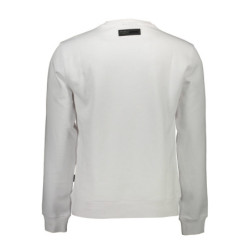 PLEIN SPORT HERREN-SWEATSHIRT MIT ZIP WEISS