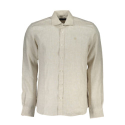 Camisa de manga larga North Sails para hombre, color beige