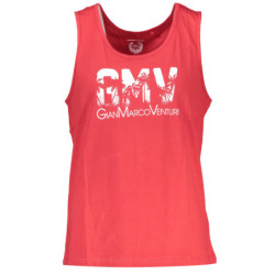 GIAN MARCO VENTURI MEN'S RED TANK TOP