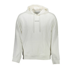 CALVIN KLEIN HERREN-SWEATSHIRT MIT ZIP WEISS