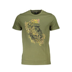 CAMISETA CAVALLI CLASS MANGA CORTA HOMBRE VERDE