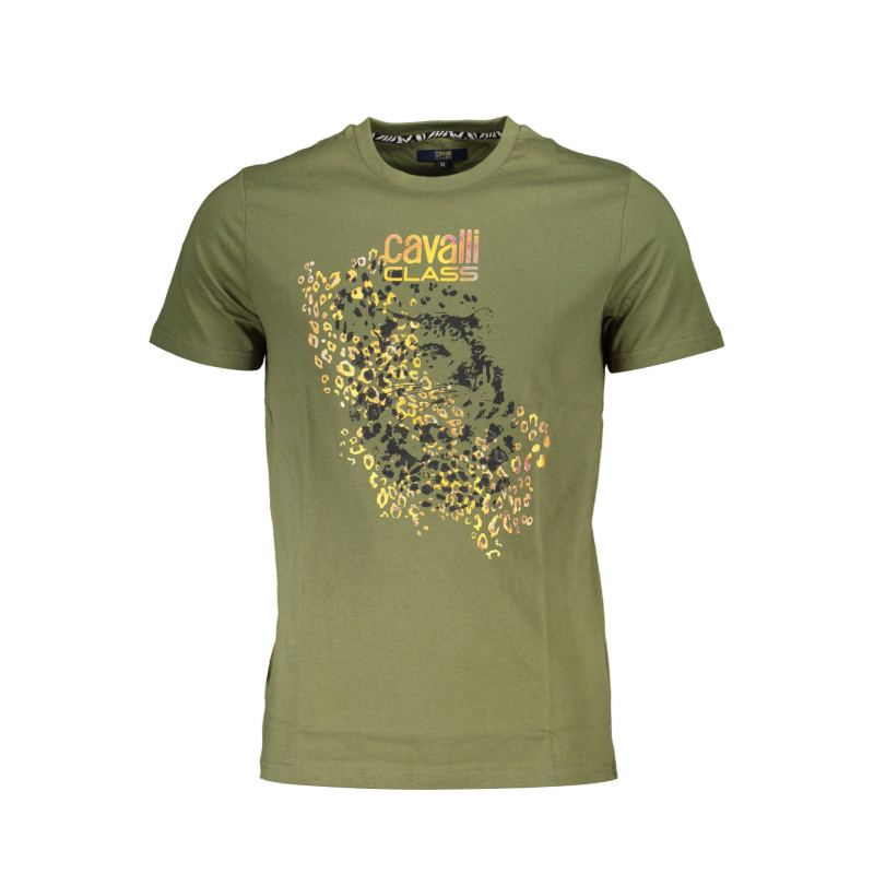 CAMISETA CAVALLI CLASS MANGA CORTA HOMBRE VERDE