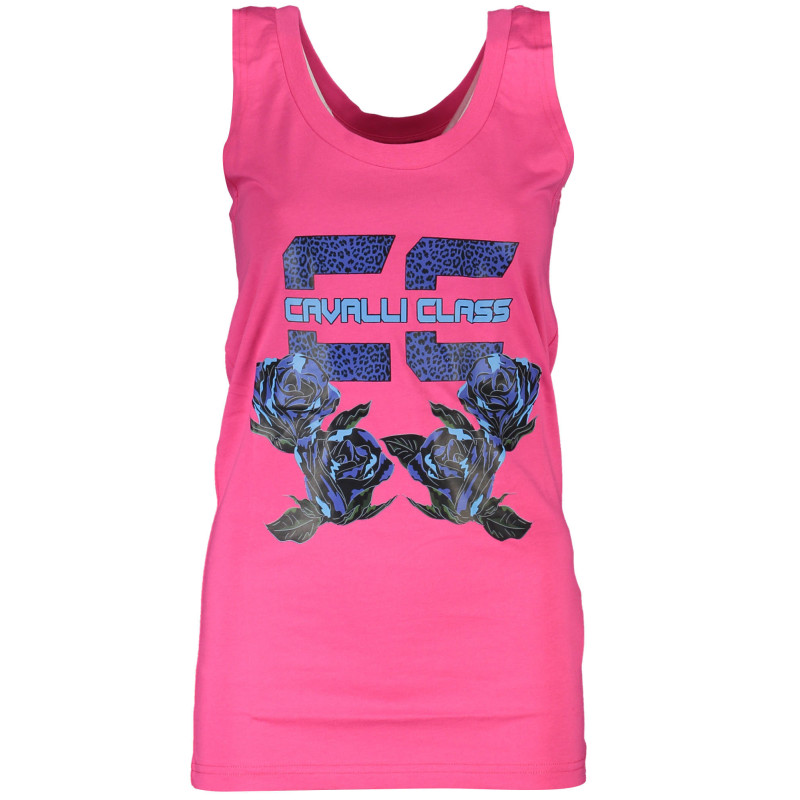 CAVALLI CLASS WOMEN'S PINK TANK TOP