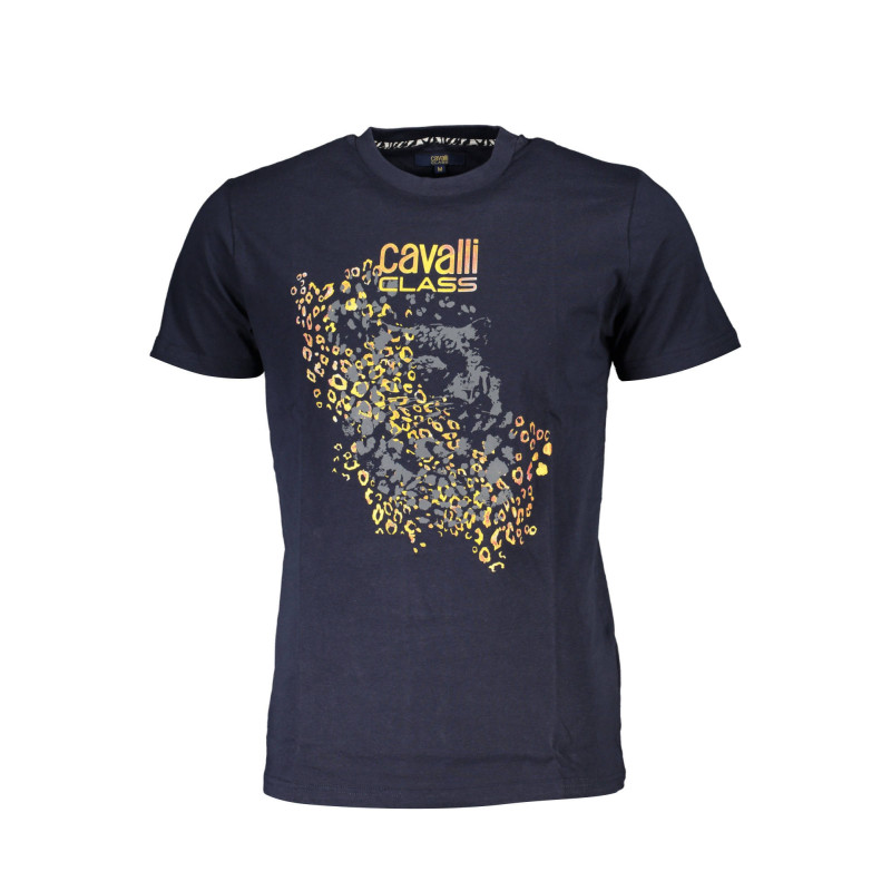 CAVALLI CLASS KURZARM-T-SHIRT HERREN BLAU