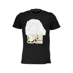 CAVALLI CLASS SHORT SLEEVE T-SHIRT MEN BLACK