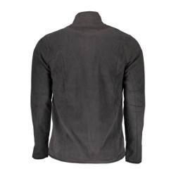 GIAN MARCO VENTURI MEN'S BLACK ZIP-LESS SWEATSHIRT
