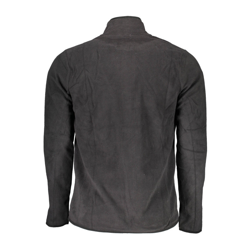 GIAN MARCO VENTURI MEN'S BLACK ZIP-LESS SWEATSHIRT