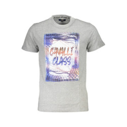 CAVALLI CLASS SHORT SLEEVE T-SHIRT MEN GREY