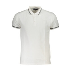 CAVALLI CLASS POLO KURZARM HERREN WEISS