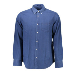 CHEMISE À MANCHES LONGUES GANT HOMME BLEU