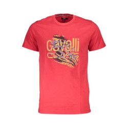 CAMISETA DE MANGA CORTA CAVALLI CLASS HOMBRE ROJA