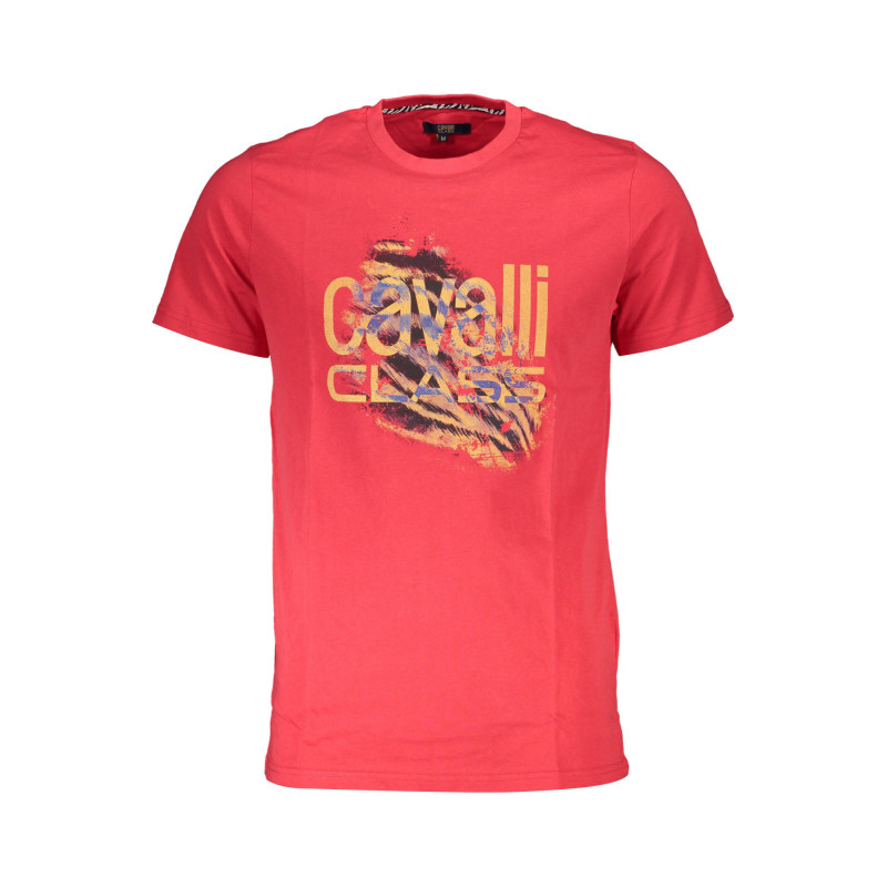T-SHIRT À MANCHES COURTES CAVALLI CLASS HOMME ROUGE