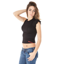 ZUELEMENTS CAMISETA DE MANGA CORTA PARA MUJER NEGRA