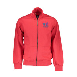SUDADERA CON CREMALLERA DE HOMBRE ROJA LA MARTINA