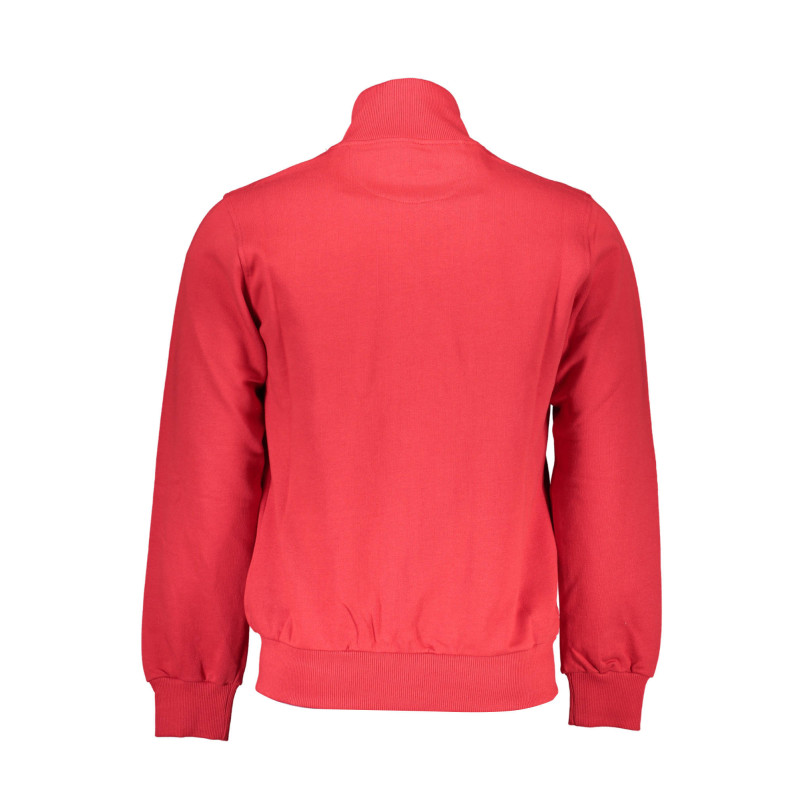 LA MARTINA RED MEN'S ZIP-UP SWEATSHIRT