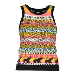 DESIGUAL WOMEN'S BLACK TANK TOP