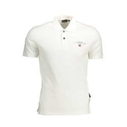 POLO NAPAPIJRI MANGA CORTA HOMBRE BLANCO
