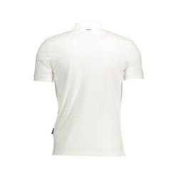 POLO NAPAPIJRI MANGA CORTA HOMBRE BLANCO