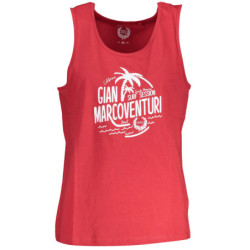 GIAN MARCO VENTURI MEN'S RED TANK TOP