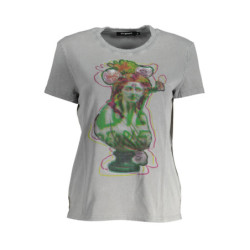DESIGUAL SHORT SLEEVE T-SHIRT WOMEN GREY