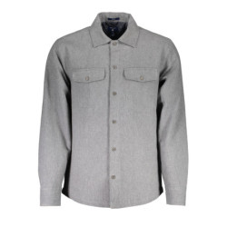 CHEMISE À MANCHES LONGUES GANT HOMME GRIS