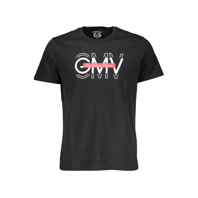 GIAN MARCO VENTURI MEN'S SHORT SLEEVE T-SHIRT BLACK