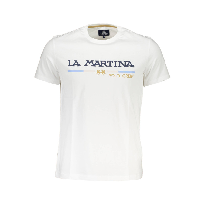 CAMISETA DE MANGA CORTA HOMBRE LA MARTINA BLANCA