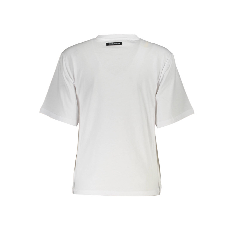 T-SHIRT À MANCHES COURTES CAVALLI CLASS FEMME BLANC